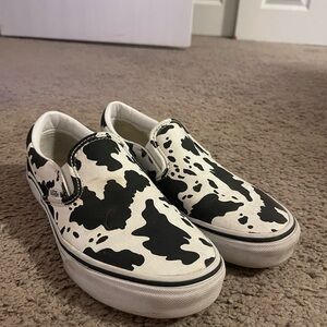 Vans Cow Print Slip-On Shoes